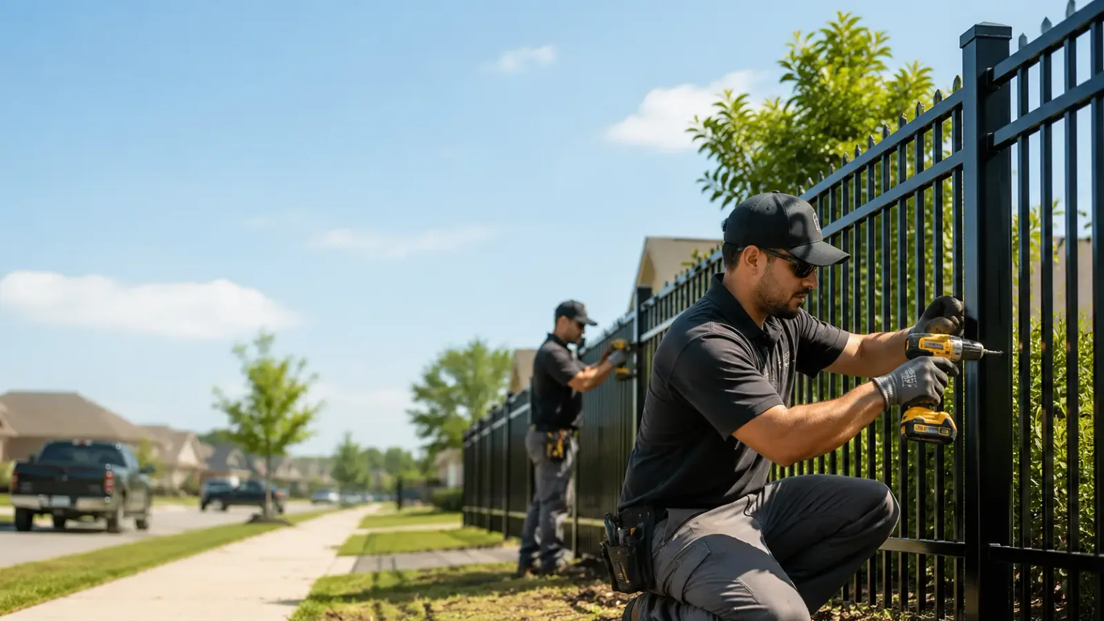 Metal Fence Installation in Brookshire, TX